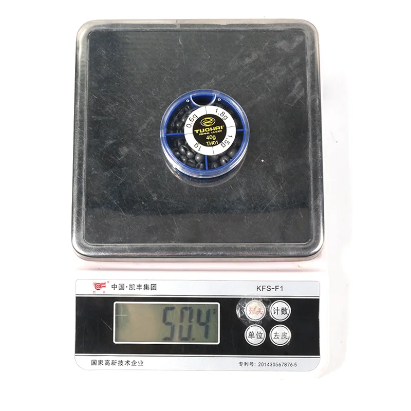 TEASER 37 Uds. Caja de plomo de tiro dividido redondo de Metal juego de plomos de peso de pesca extraíbles aparejos de pesca de hundimiento - imagen 4