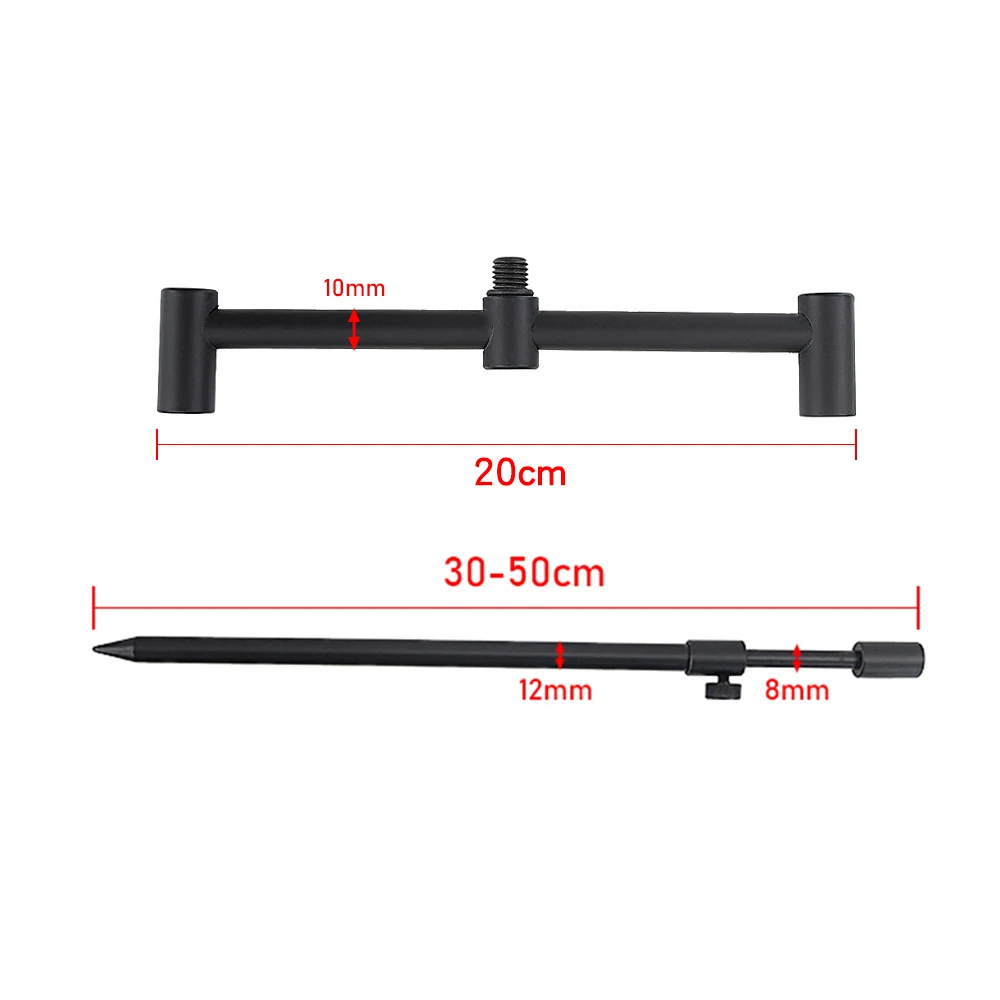 Varillas de banco aluminio carpa barra zumbido para cañas - imagen 2