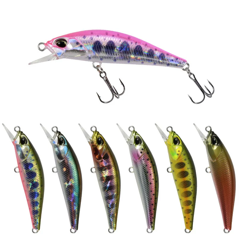 Señuelos de Pesca Minnow Jerkbaits 50mm 3,5g señuelo de trucha Mini Wobblers hundimiento Minnow Pesca Spearhead ryuki River Bait señuelo de lubina - imagen 5