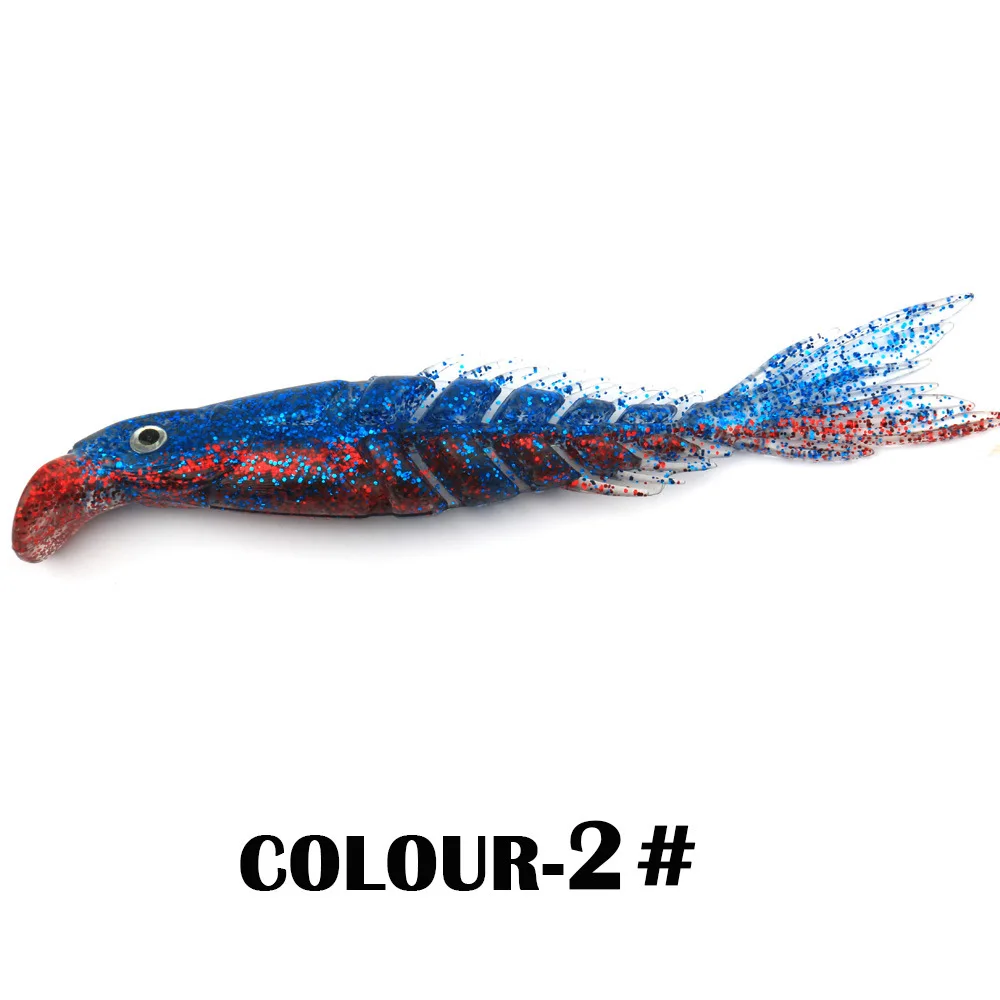 Señuelos artificiales de pescado nudoso, 8cm, 10cm, 12 cm, 15cm, señuelo de pesca, cebo suave, cola Flexible de varias secciones, Swimbait, 1 pieza en oferta - imagen 4