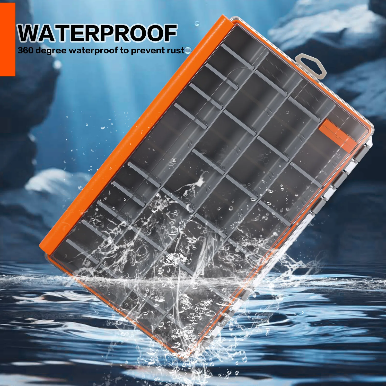 Caja de Herramientas de Pesca Sougayilang, 1/2 Piezas, 275/355 mm, Caja de Almacenamiento de Cebo de Plástico, Caja de Accesorios de Pesca Portátil, Caja de Señuelos y Cebos - imagen 2