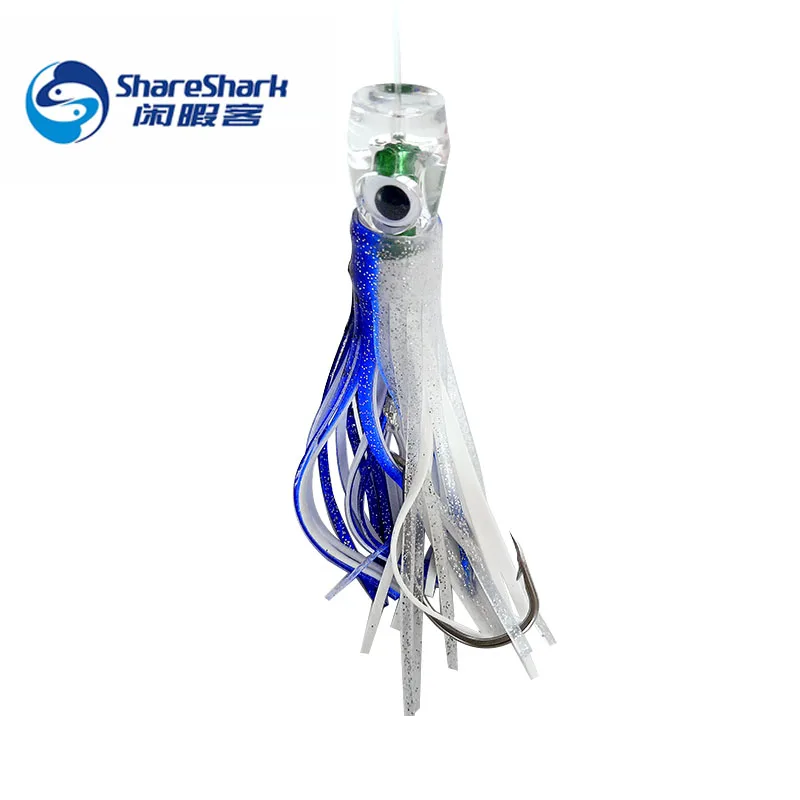 6 unids/bolsa pesca en el mar Trolling Marlin atún Mahi delfín Durado Wahoo tiburón con falda juego de señuelos de pesca de aguas profundas - imagen 5