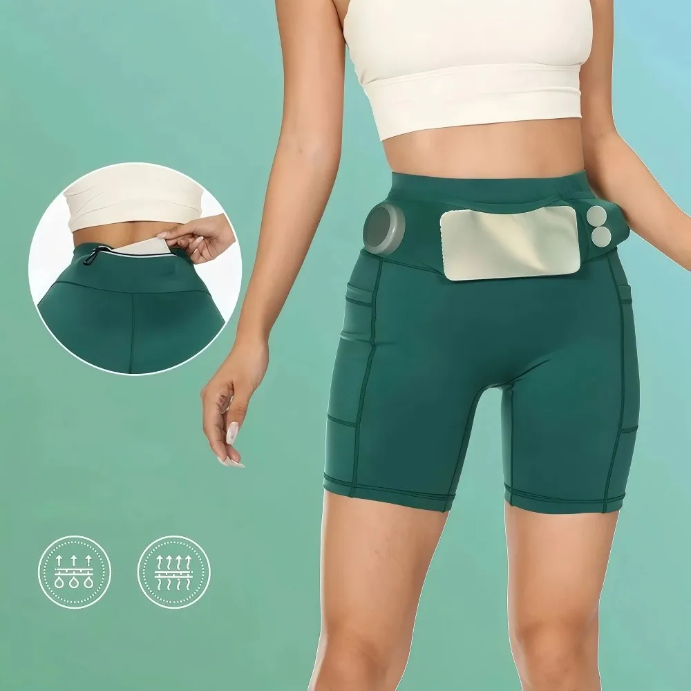 Shorts running transpirables con bolsillos múltiples y riñonera - imagen 4