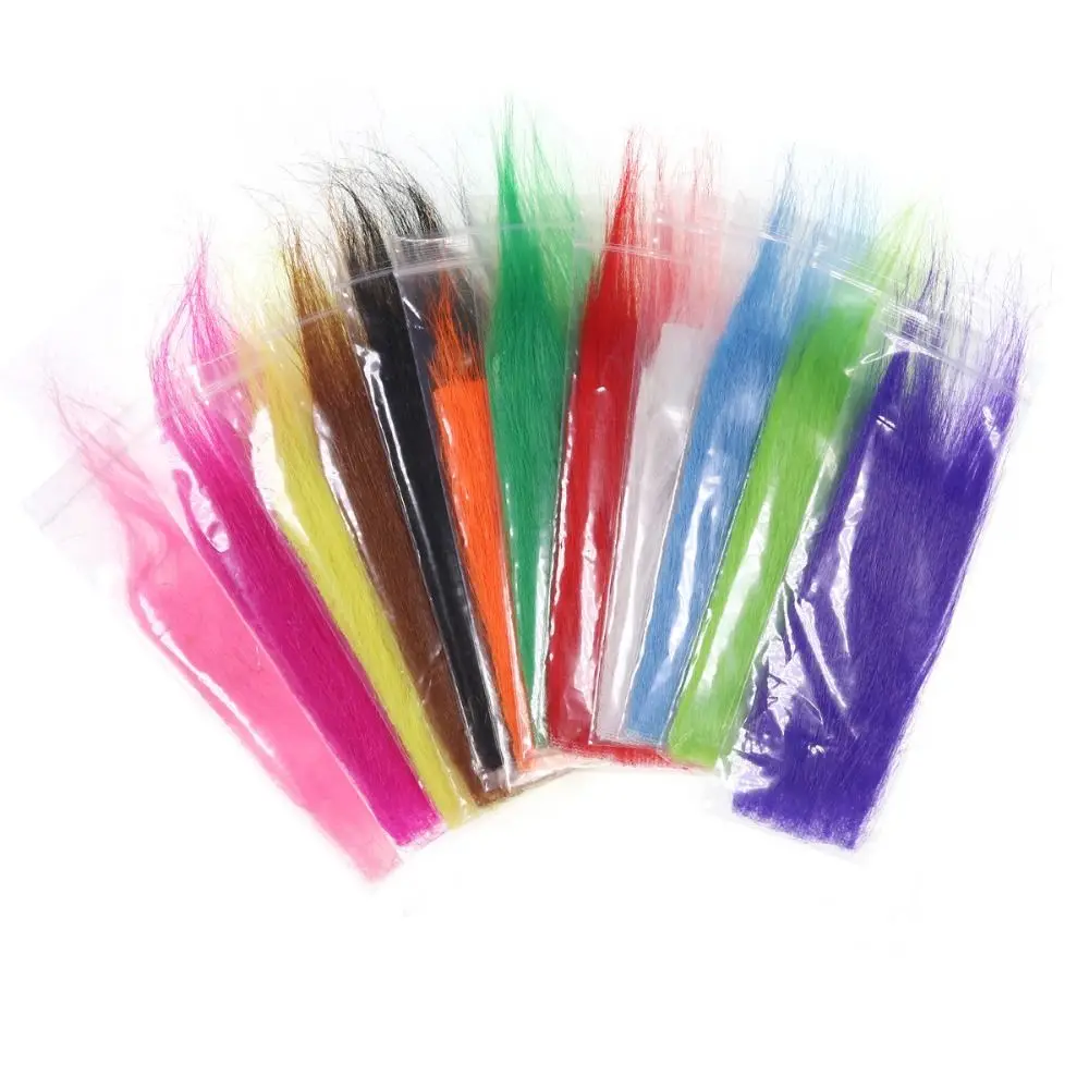 Materiales de cola para atar, Material de atado de piel Artificial, artesanía más larga, pesca con mosca, Material esponjoso sintético - imagen 5