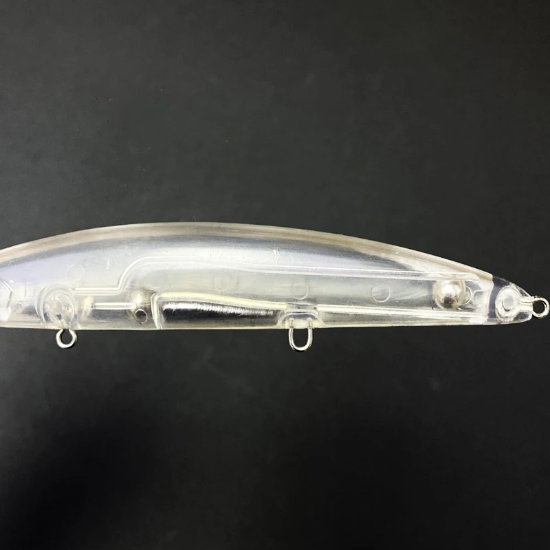 20 piezas 17,7g sin pintar espacios en blanco Minnow señuelos 110mm Wobblers flotantes para agua salada lubina trucha Swimbait cebo Artificial Jerkbait - imagen 4