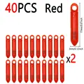 40pcs Red