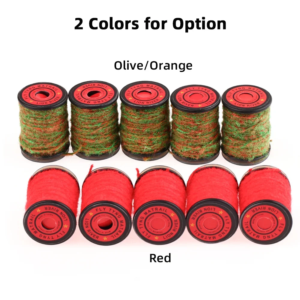 Wifreo 2 uds Buggy Ninfa hilo atado de moscas Material para Midge Ninfa Mayfly Caddis Ninfa Stonefly Streamer trucha lubina Señuelos de pesca - imagen 5