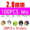 100pcs 2.8mm Mix