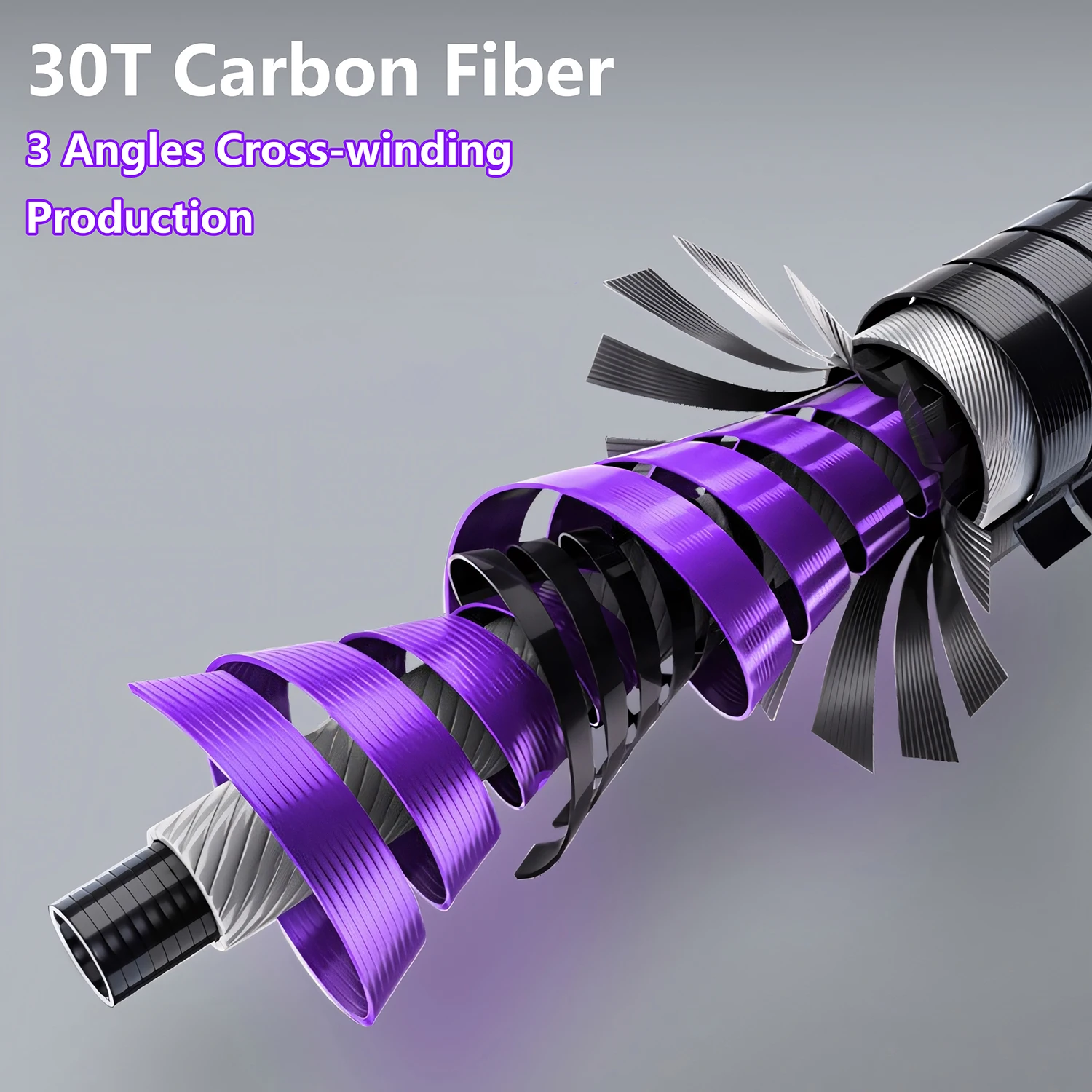 Caña de pescar de fibra de carbono, accesorio ultraligero de fundición y giro, para trucha, lubina, carpa - imagen 5