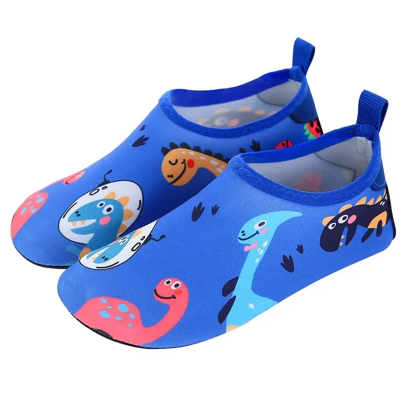 Zapatos de agua para niños, sandalias para nadar, zapatillas de secado rápido, antideslizantes, resistentes a cortes, impresos, parque acuático, suela suave transpirable - imagen 5
