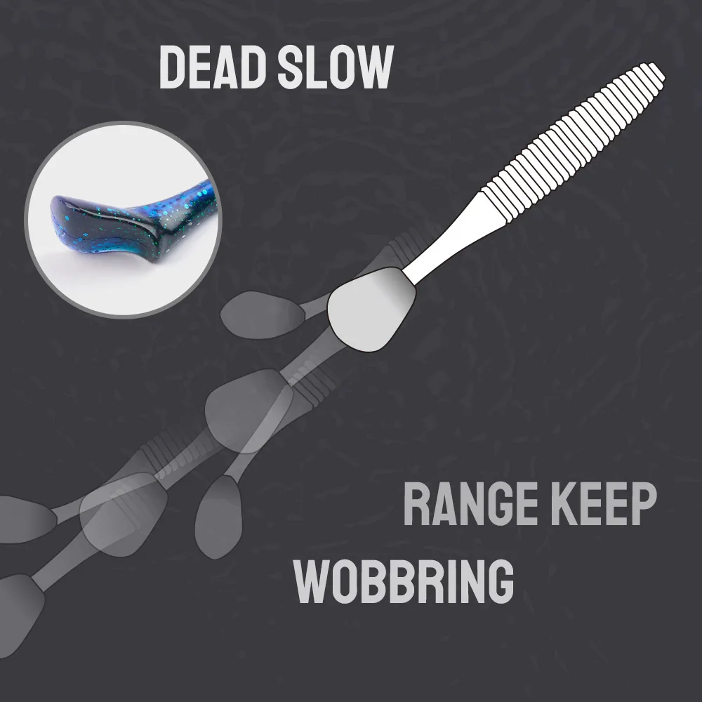 DYY-cebo suave rítmico Shad, 14cm, 5,5 ", Wobbler, cabeza de plantilla de silicona, perca depredadora, señuelo Artificial suave, Swimbait para Lucio, señuelos de lubina - imagen 5