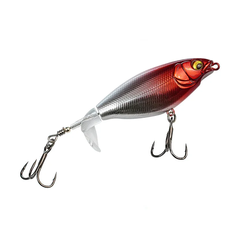 Señuelo de pesca Whopper Plopper, 1 piezas, 90mm, 11g, lápiz Topwater, cebo duro Artificial, lubina, cola giratoria suave, Wobblers, aparejos de pesca - imagen 2