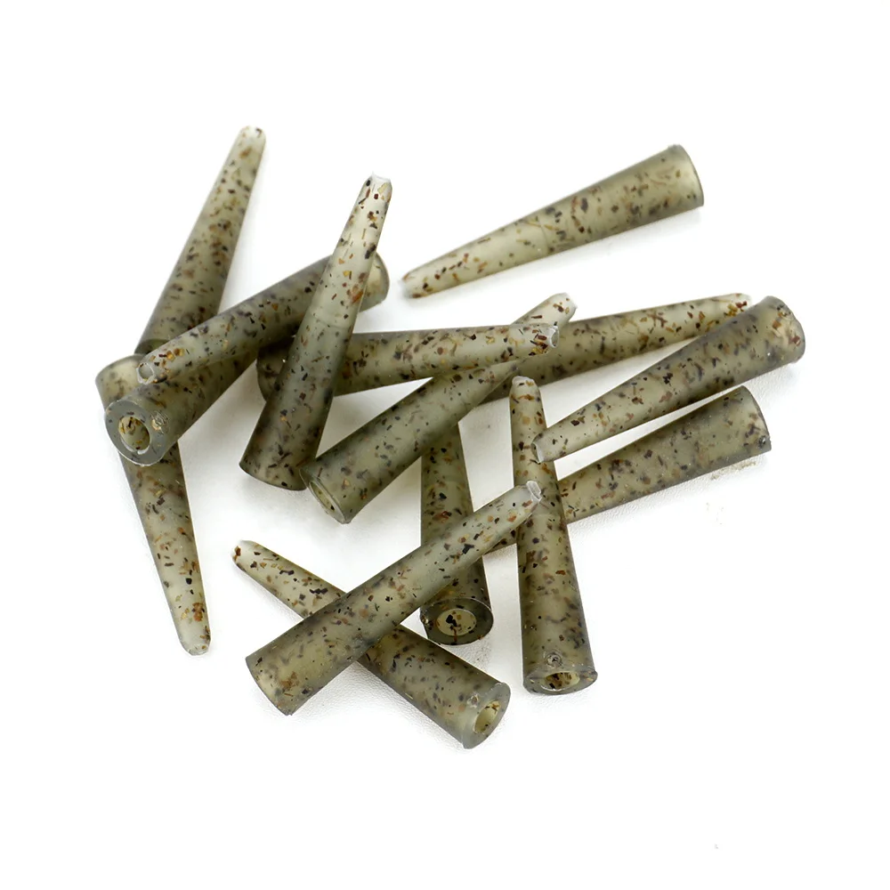 Hirisi 15 Uds Terminal de pesca de carpa aparejos cola mangas de goma cono Clips de plomo de pesca accesorios de pesca de carpa AE061-6 - imagen 4