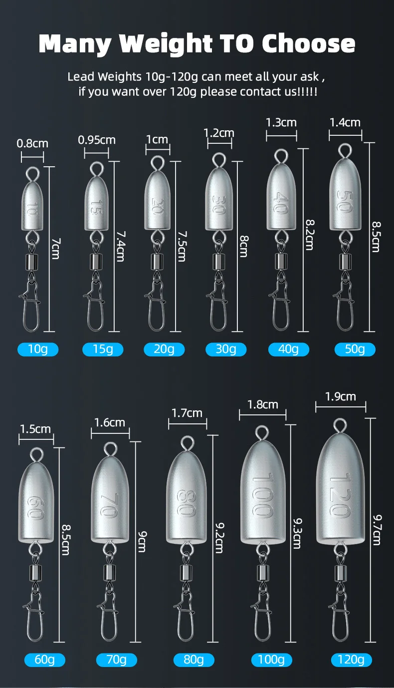 NUNATAK-plomo de pesca de barco de mar, núcleo suave, 10G-120G, plomo hueco, cuentas de barrera, plomo de larga distancia, plomo inferior anti-colgante - imagen 5