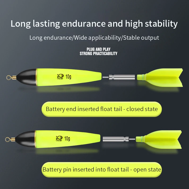 1-5 uds flotadores de pesca accesorios de pesca luminosos flotador de pesca nocturna pesca nocturna iluminada Bobbers para pesca en mar océano roca - imagen 2