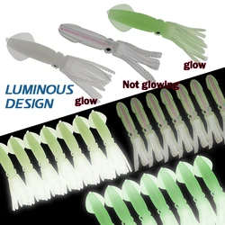 Señuelos Swimbait luminosos de vinilo – Cebo de calamar para lubina y trucha
