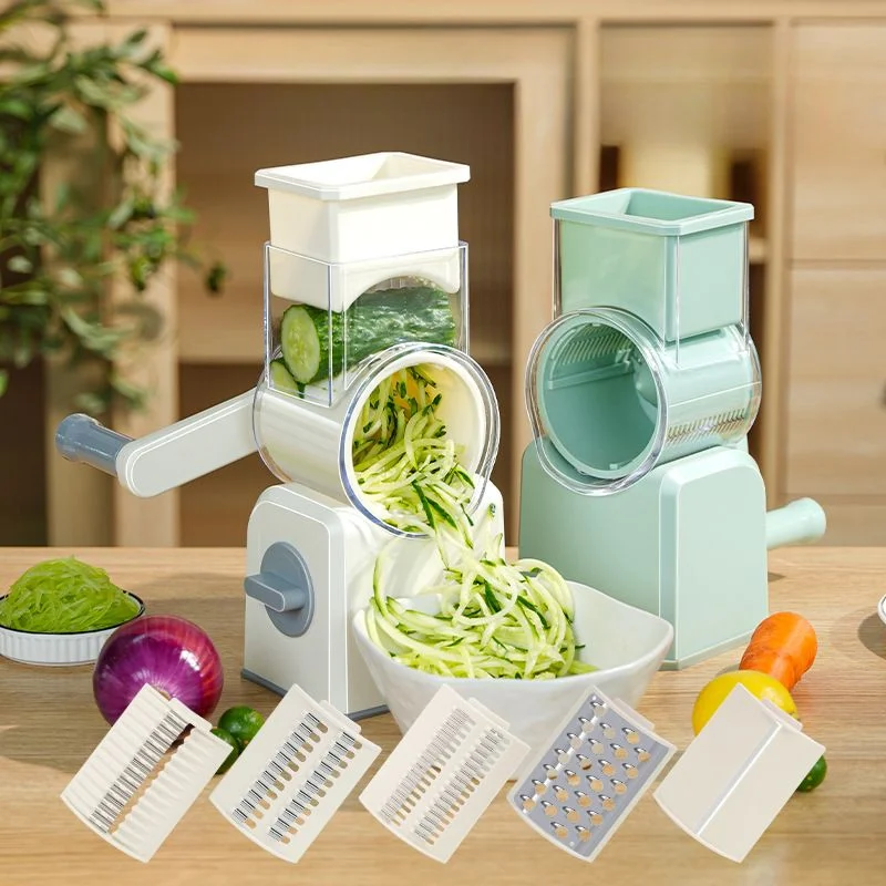Cortador de verduras rotativo – Mandolina manual para patatas, queso y hortalizas - imagen 3