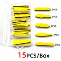 15pcs Yellow Black