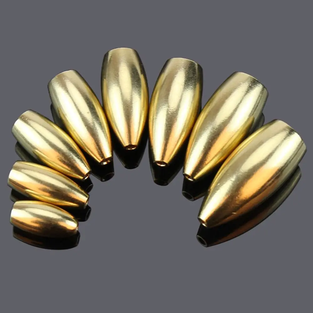 Accesorios de pesca de plomo de cobre, aparejos de pesca, 3,5g,5g,7g,10g,12g,14g,17g,21g, lote de 5 unidades - imagen 3