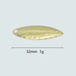 Cucharilla giratoria hoja de sauce plata y oro – señuelo
