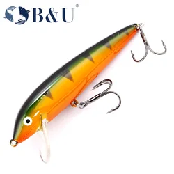 B & U hundimiento Minnow Swimbait señuelo de pesca Wobblers señuelo de trucha y cebo duro Jerkbait para aparejos de pesca de perca