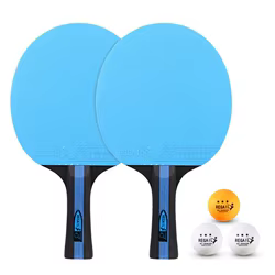 Palas de ping pong doble cara – Juego de tenis de mesa con funda
