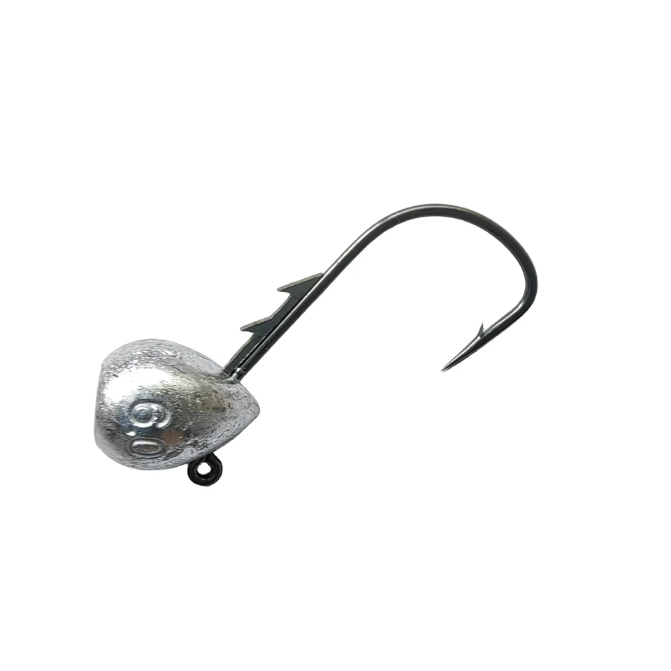 Anzuelos de pesca de cabeza grande, 10 piezas, 2,5g/3,5g/4,5g/6g, anzuelos duros para señuelos blandos, aparejos de pesca de bala de agua profunda - imagen 3