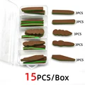15pcs Brown Green