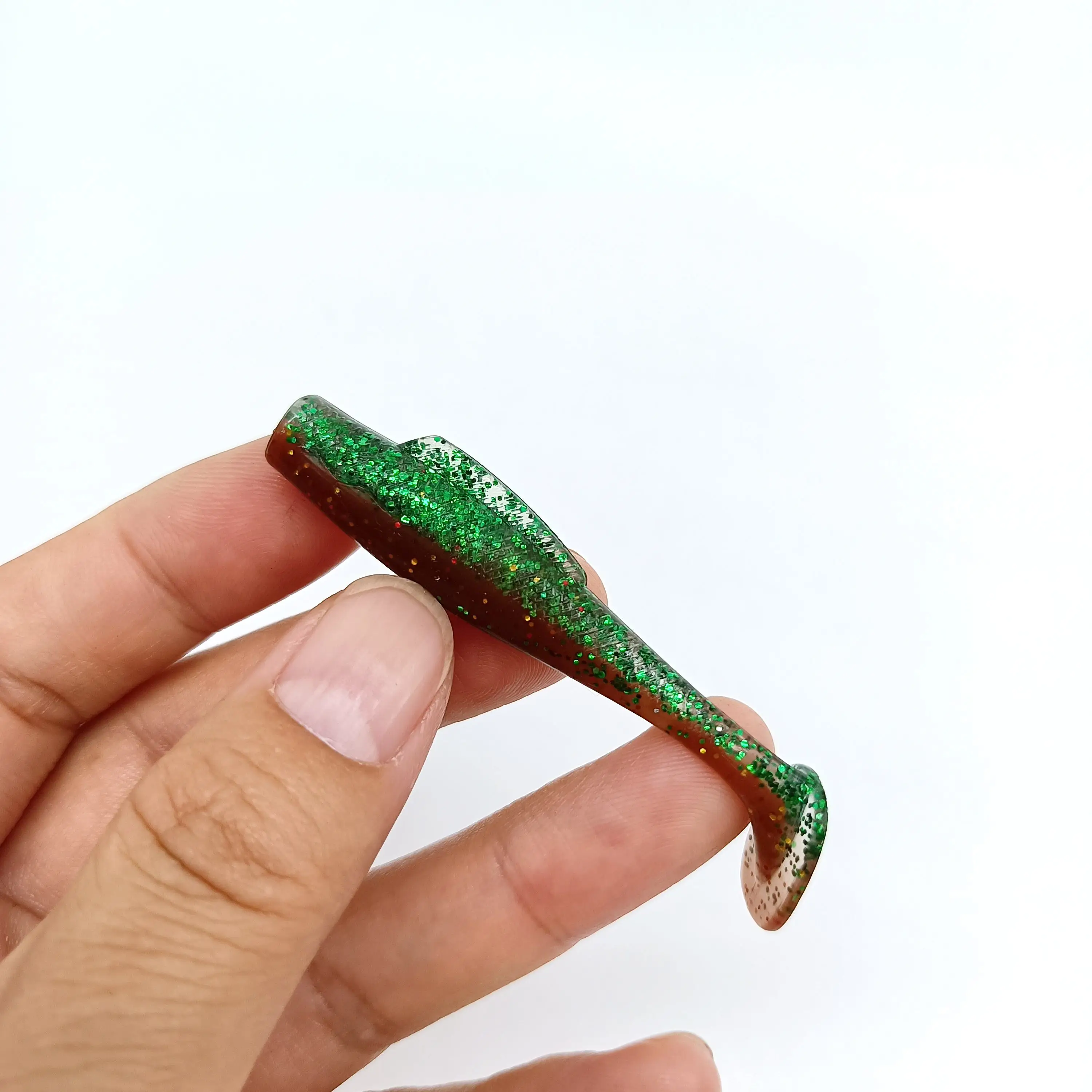 DUODUOYU 6PCS Nieuwe T-Staart Zachte Vissen Lokken 2.3g/67mm Drijvende Swimbait Wobbler Kunstaas siliconen Bass Visgerei - imagen 4