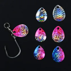 Cuchillas giratorias holográficas arcoíris MNFT para spinnerbait