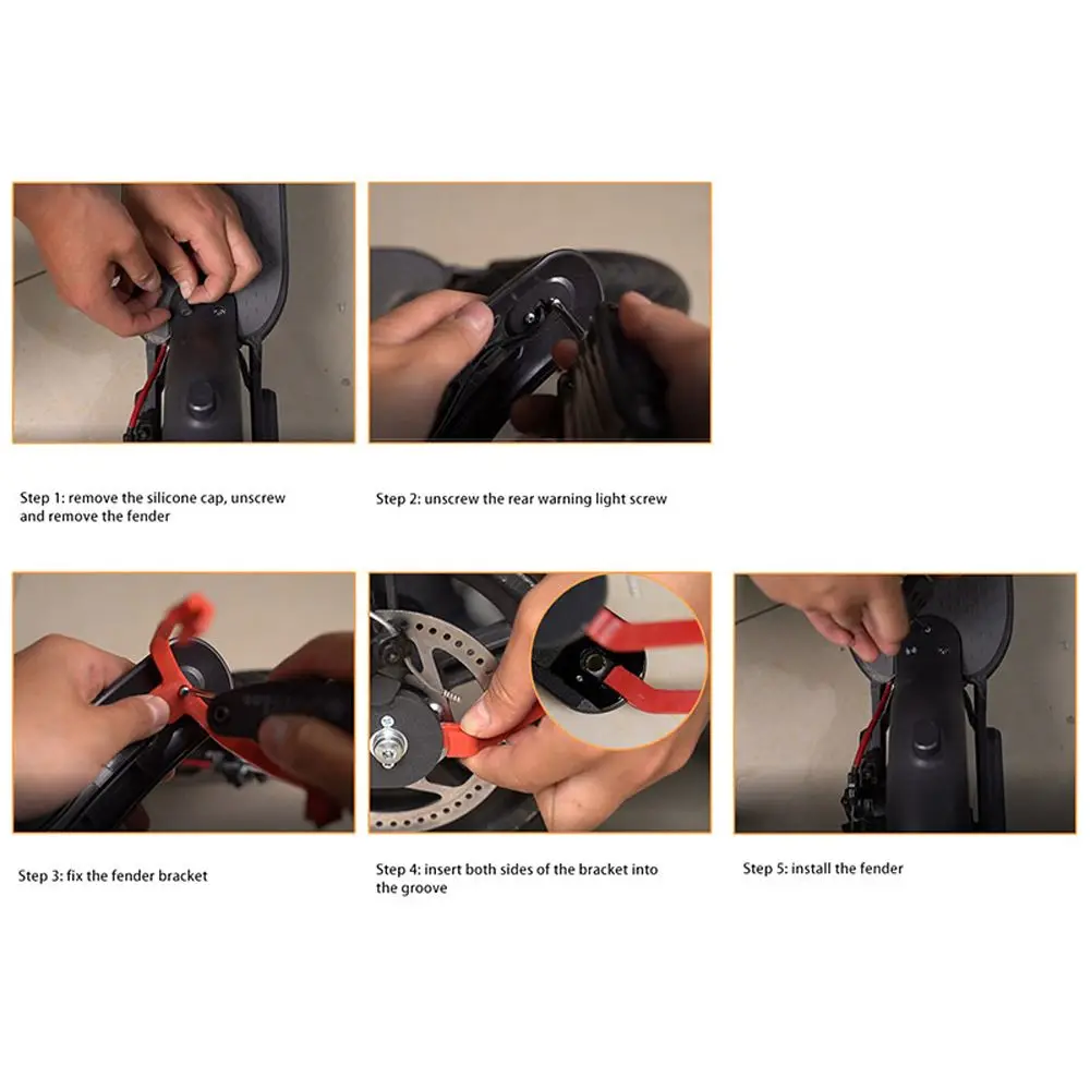 Soporte de soporte de guardabarros de scooter trasero M365 de varios colores - imagen 3