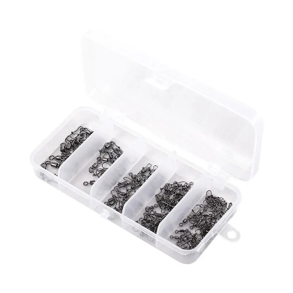 Aparejos de pesca, herramientas, rodamiento de Pin, conector de pesca, conector rodante de pesca, conector giratorio, Pin de enclavamiento giratorio - imagen 2