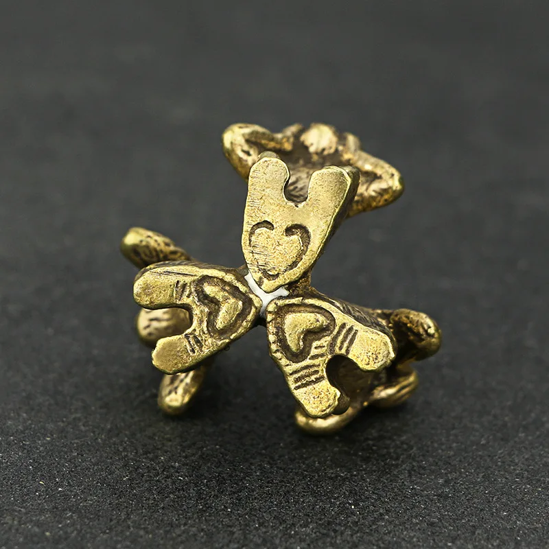 Adornos de cobre puro Retro para mascotas, estatua de mono, accesorios de decoración del hogar, decoración de escritorio en miniatura - imagen 4