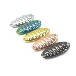 Señuelos Spinner metal oro plata para lubina lucio