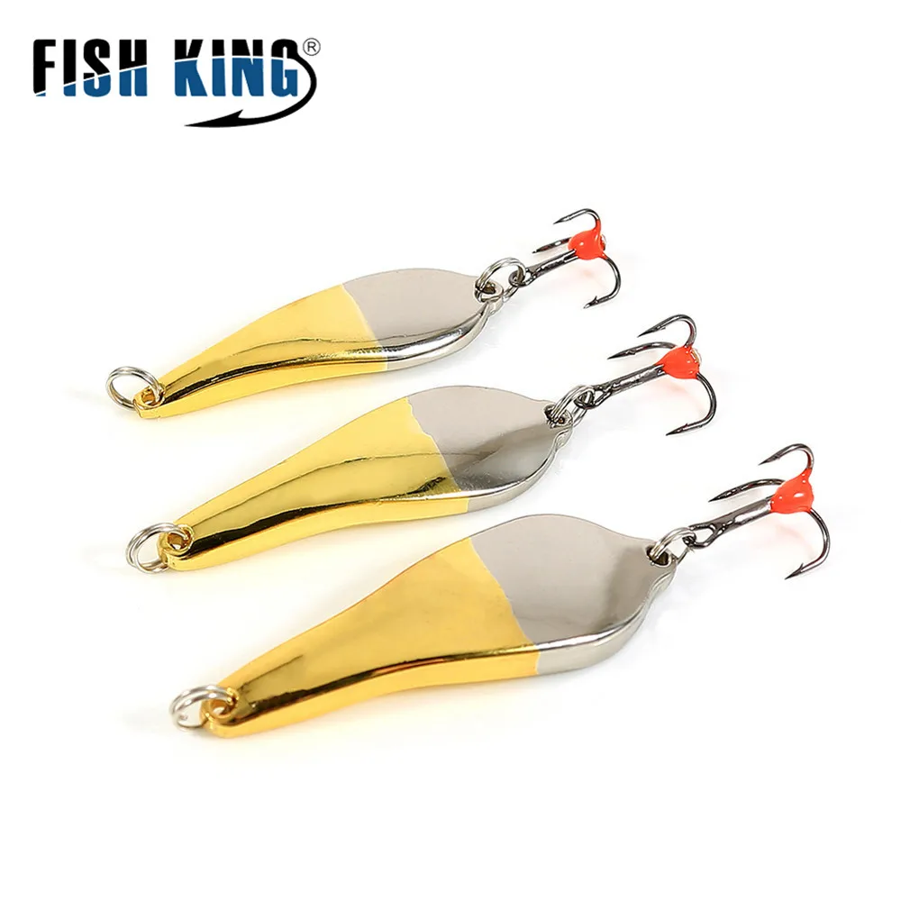 Fish King Shad Vertical – Cuchara con anzuelo triple para lucio - imagen 5
