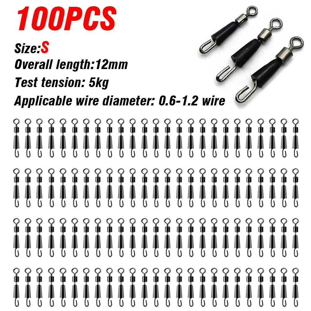 S 100Pcs black