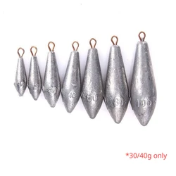 Plomos Willow Leaf para Surf Casting – Anillo Fuerte y Tira Larga