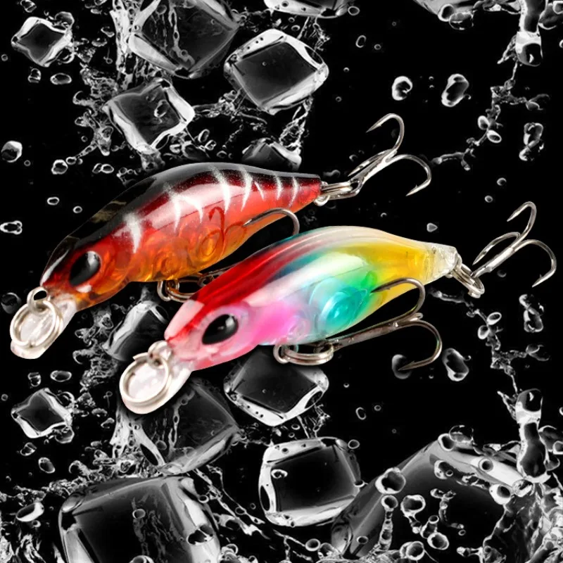 Cebo duro de plástico biónico para pesca, anzuelo pequeño de 2,2g, Minoluia, material suspendido - imagen 4