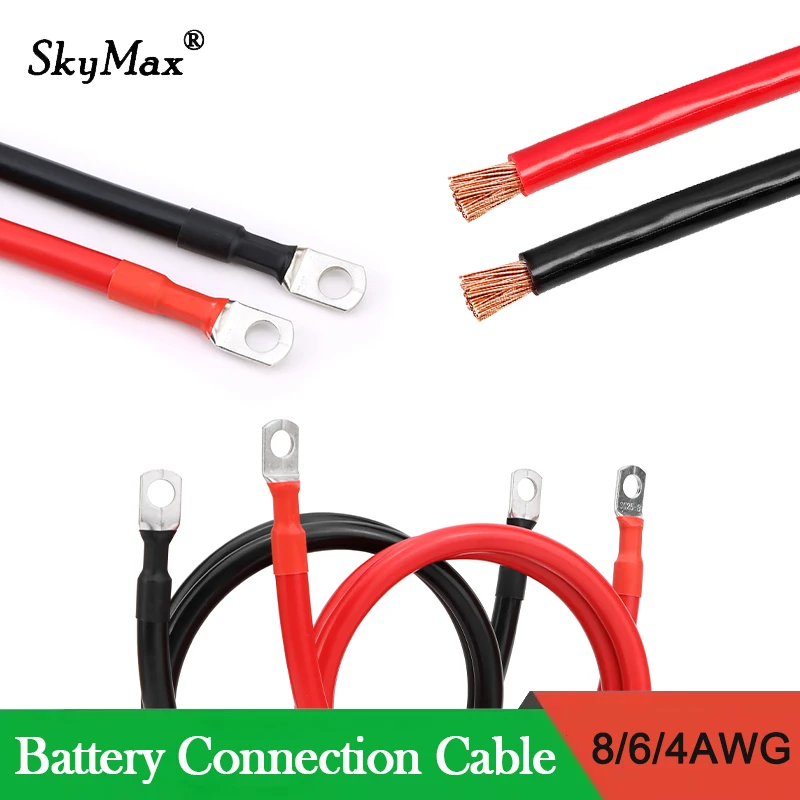 Cables de Batería AWG con Terminal M8 – Cobre Estañado y PVC - imagen 4