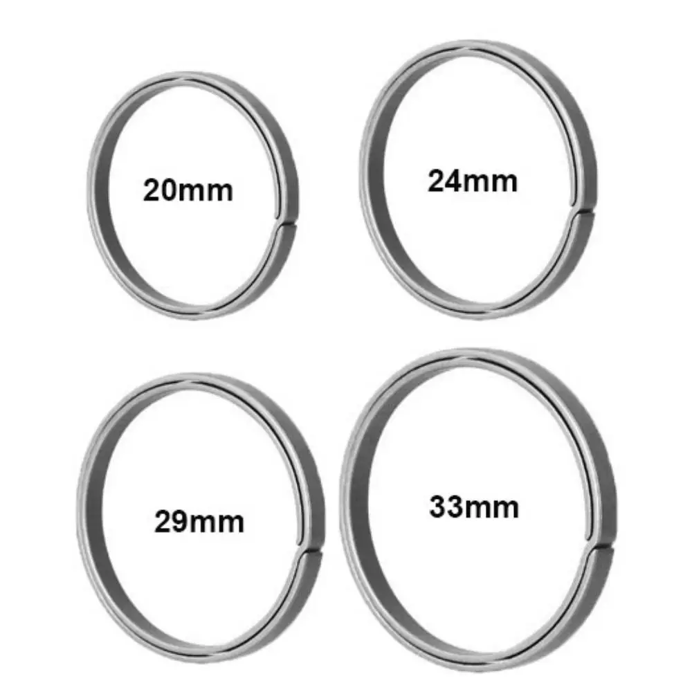 LLavero EDC de aleación de titanio de 20mm/24mm/29mm/33mm, portátil, 4 tamaños, llavero con hebilla para exteriores, herramienta colgante para viajes y acampada - imagen 5