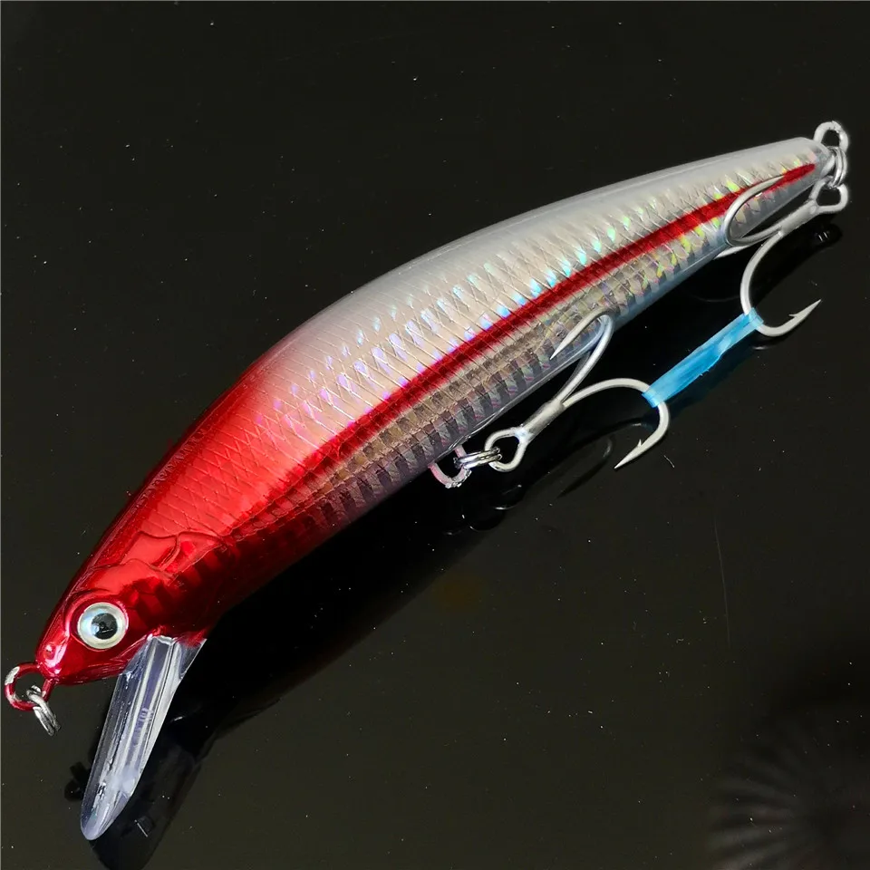 SWOLFY-señuelo duro de piscardo que se hunde, aparejos de pesca artificiales, 14cm/60g, 18 colores, dos anzuelos Crankbait, 2 unidades por lote - imagen 4