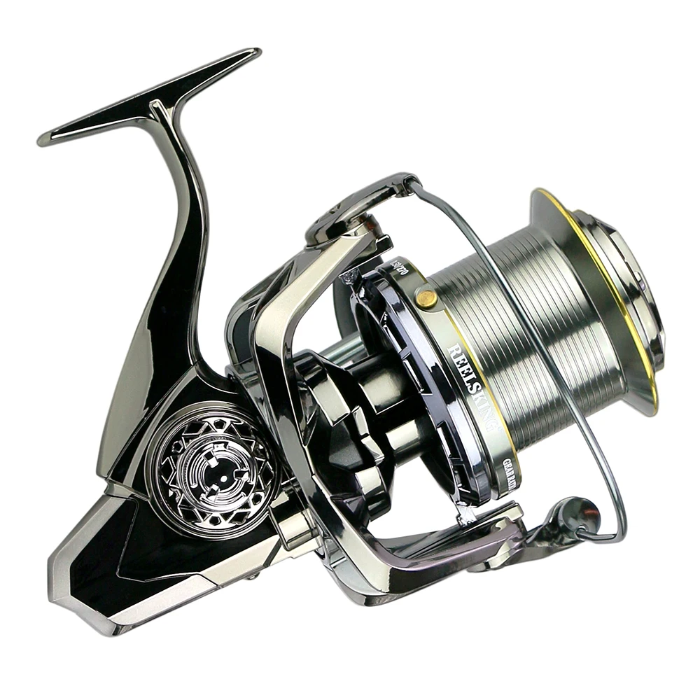 Carrete de Pesca de Metal sin huecos, rueda giratoria supergrande, serie 9000, 10000, 12000 - imagen 3