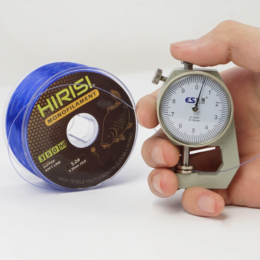 Hirisi-sedal de pesca súper fuerte de 350m, monofilamento japonés de nailon, accesorios de pesca de carpa, 12LB-20LB - imagen 4