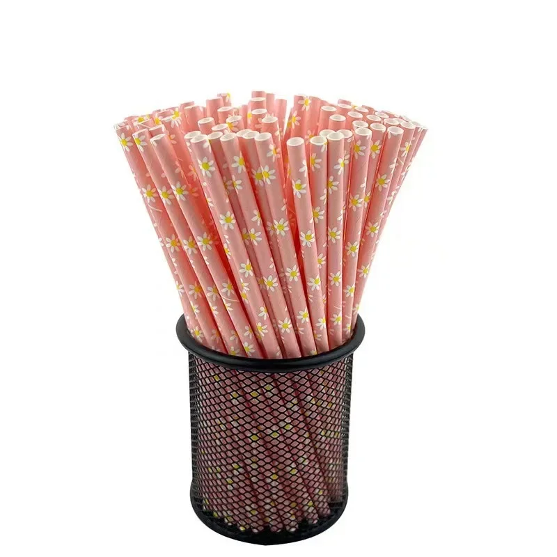 Palillos decorativos para pastelitos con margaritas y rosas vintage