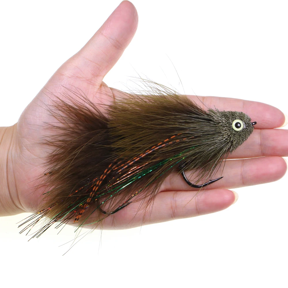 ICERIO-banderas de pescado articuladas, pelo de ciervo, lubina, insecto, columna vertebral, agua salada, gran juego, pez, pesca en mar, Lucio, lubina, trucha, señuelo de pesca - imagen 4