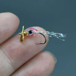 Señuelos de pesca con lentejuelas y hélice brillante – Ojos 3D y cebo giratorio