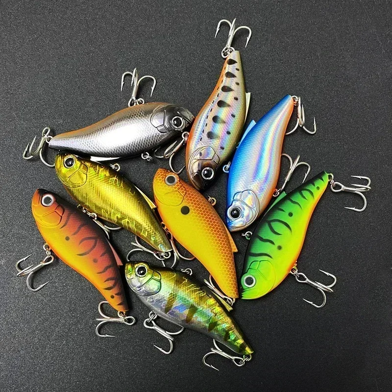 Señuelo de vibración que se hunde, 7,5 cm, 14g, Crankbaits sin labios, cebo Artificial, Wobblers de Pesca, Trolling de agua salada, Swimbait, suministros de Pesca - imagen 5
