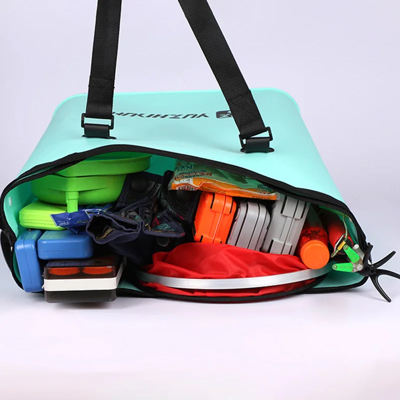 Bolsa de pesca multifuncional de EVA, bolso de protección para peces vivos, portátil, plegable, impermeable, para tanque de pesca al aire libre, xa1ws - imagen 3