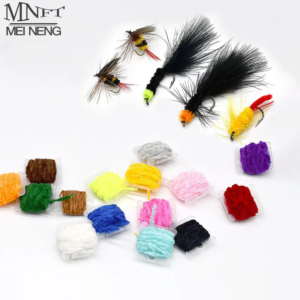 MNFT 2 tarjetas lanoso Bugger oropel chenilla - Material para atar moscas Hareline - imagen 2