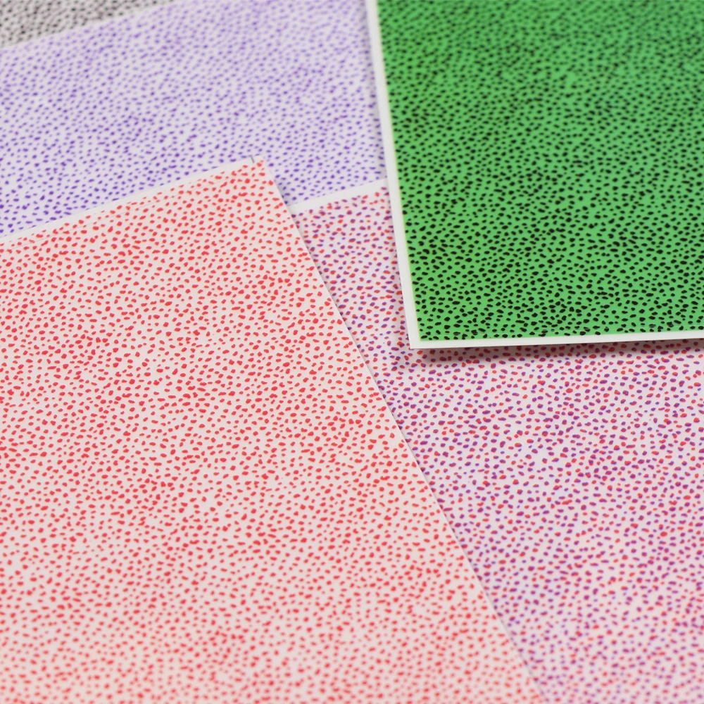 Wifreo 1/6 hojas de pesca de camarones/Scud, envoltura corporal para moscas, piel sintética translúcida y capa fina, diseño moteado, Material para atar moscas - imagen 5